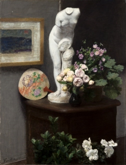 Still Life with Torso and Flowers