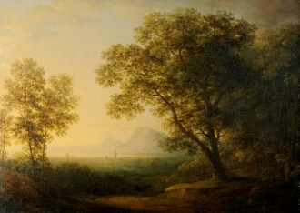 Landscape with Town in Background
