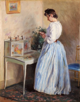 Lady reading a Letter