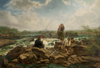 Salmon Fishing in the River Lagan