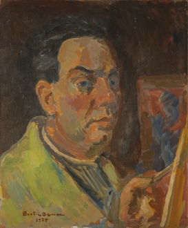 Self Portrait at the Easle