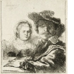 Rembrandt och hans fru Saskia