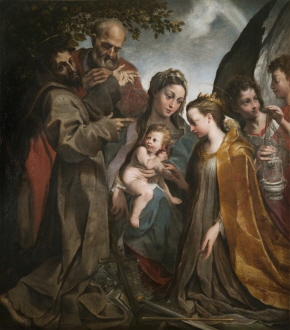 Den Heliga Katarinas trolovning med Jesusbarnet