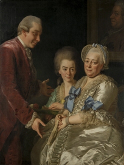 The Widow Anna Johanna Grill with Son and Daughter