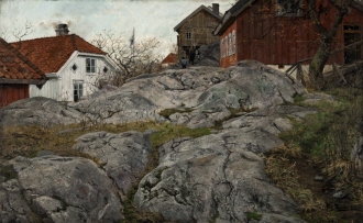 Bergknalle, motiv från Kragerö