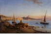 View of Naples with Vesuvius in the Background