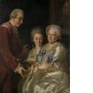 Änkefru Anna Johanna Grill med son och dotter