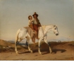 Gosse och barn till häst