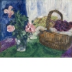 Still Life with Flowers and Fruit Basket